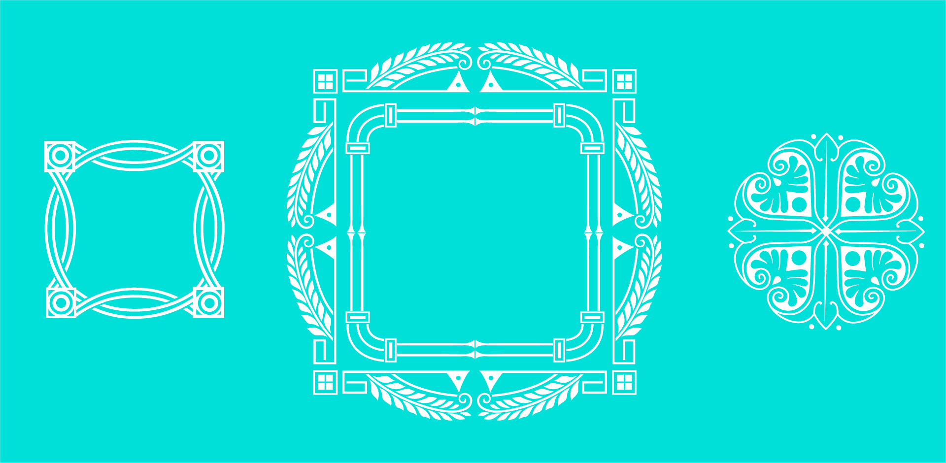 Ultimate Art Deco vector Pack: 275 Decorative Frames, 70 Illustrations